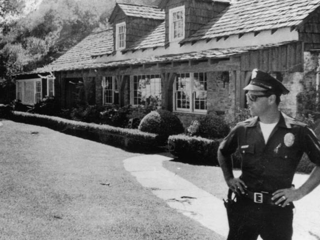 Sharon Tate’s house at 10050 Cielo Drive, the scene of the horrific killings. The luxury home was demolished in 1994 and and the street number was  changed to 10060.