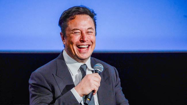 Tesla CEO Elon Musk smiles at the Offshore Northern Seas 2022 meeting in Stavanger, Norway. Picture: Carina Johansen/NTB/AFP/Norway OUT