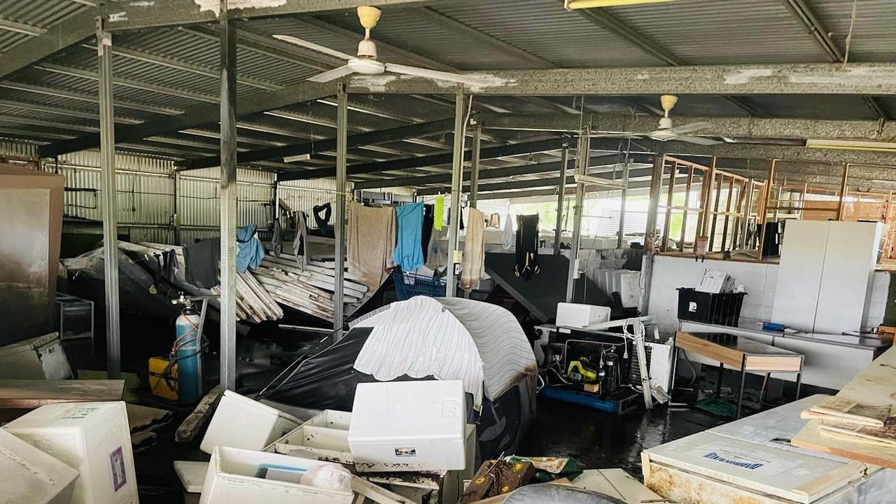 The floodwaters not only took away his stock but also drowned his living quarters, tools and machinery, equipment, fishponds, training and resources centre, cold rooms, storage facilities, farm pets, and personal items, leaving the operational business in shambles. Photo: Supplied