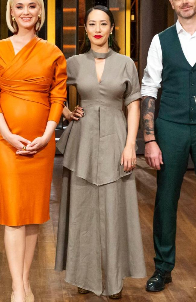 Episode 24: KITX dress, Hey Polly earrings. Picture: MasterChef/Channel 10