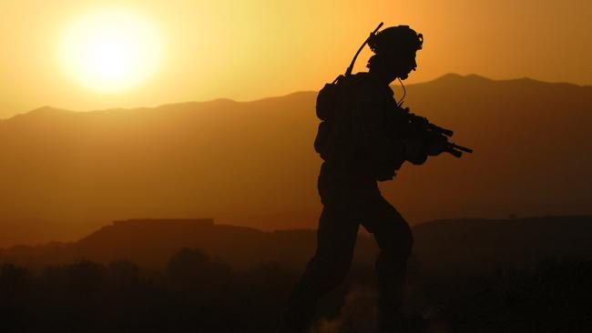 Australian soldiers on patrol in Afghanistan.