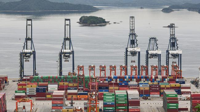 Cargo containers stacked at Yantian port in Shenzhen in China’s southern Guangdong province last year. Picture: AFP