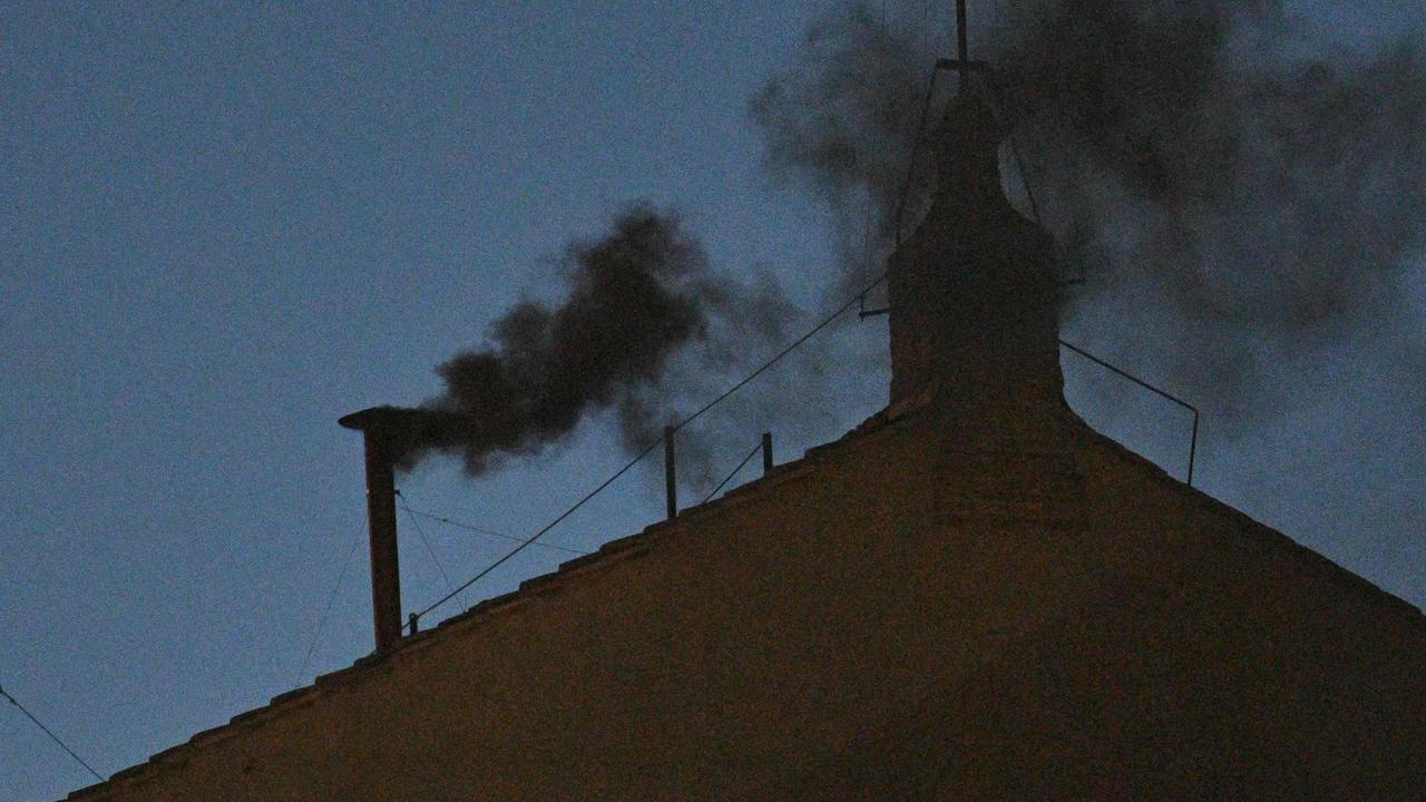 Smoke rises: First results for pope vote
