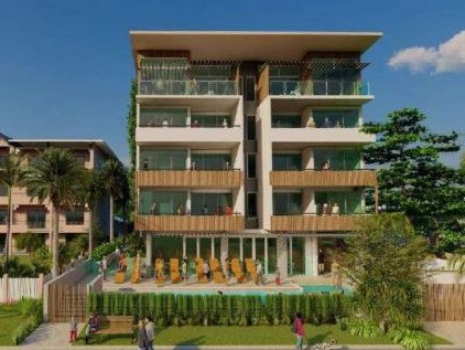 t John's Community Care is seeking to build a five storey retirement facility with 32 two-bedroom units at 89-91 Arlington Esplanade, Clifton Beach. Pictured is an artist's impression of the facility, which would adjoin an existing four storey building. Picture: supplied.