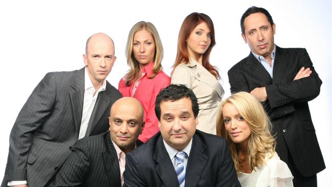 2007: The cast of The Nation — (back row L-R) Gary Eck, Tiffany Cherry, Nikki Osborne and Paul Calleja. (front row L-R) Akmal Saleh, Mick Molloy and Jackie O. 