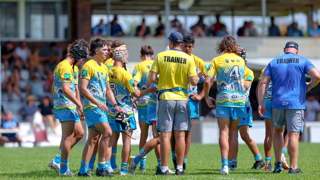 The Northern Rivers Titans in action against the Newcastle-Maitland Region Knights during round one of the Andrew Johns Cup. Picture: DC Sports Photography.