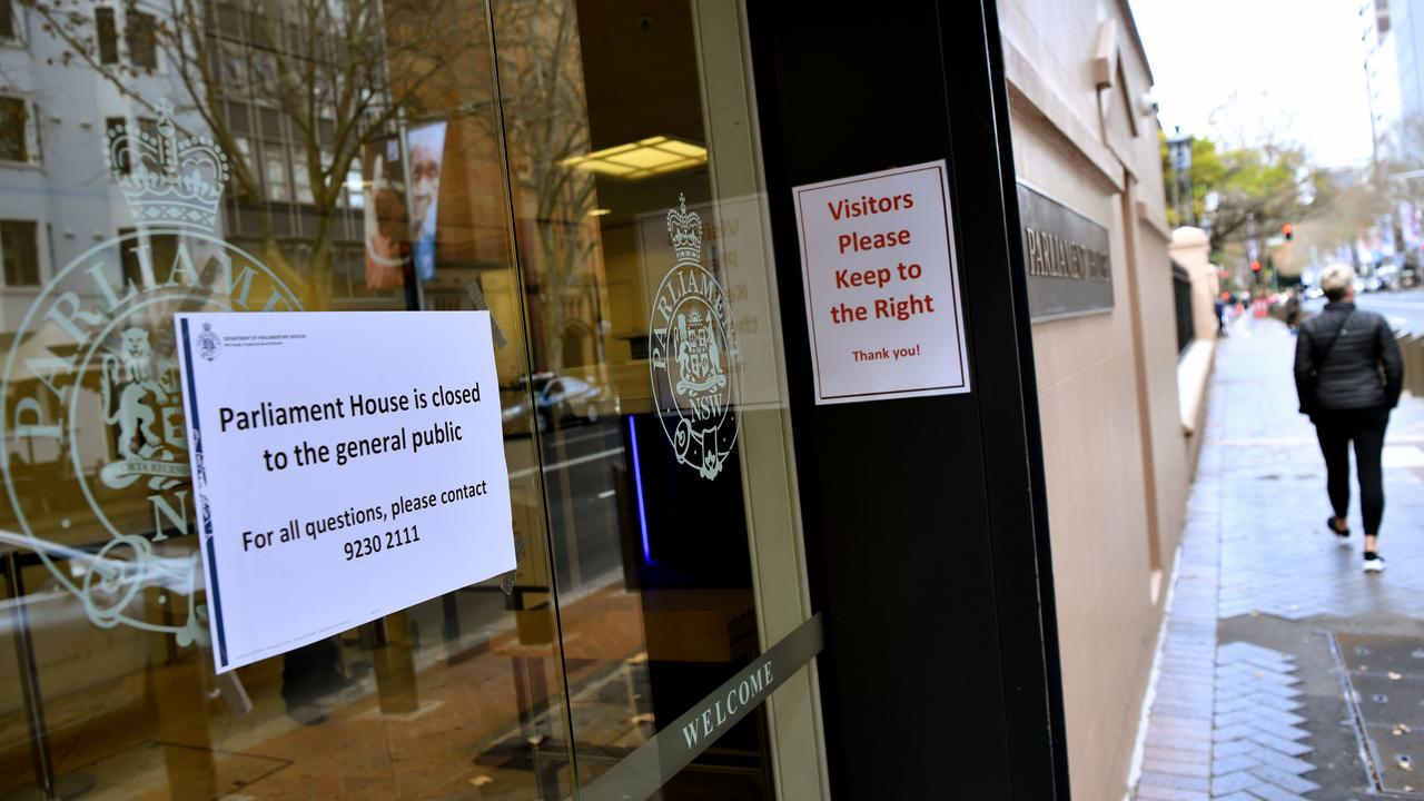 NSW parliament was closed earlier in the week. Picture: NCA NewsWire/Joel Carrett