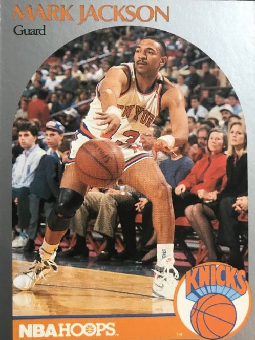 The Mark Jackson New York Knicks card looks like any other basketball card at first glance.