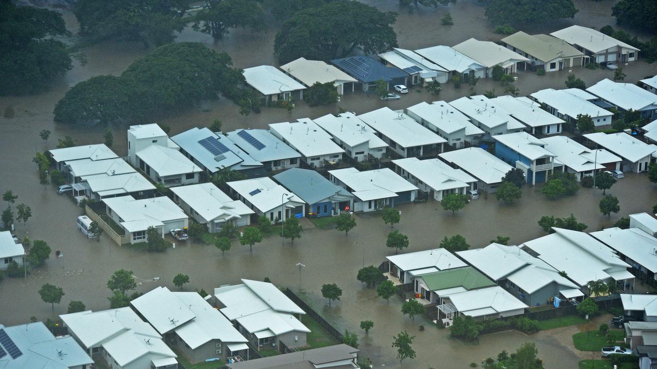 Townsville floods. Aerial damage of Idalia from a helicopter. Picture: Zak Simmonds