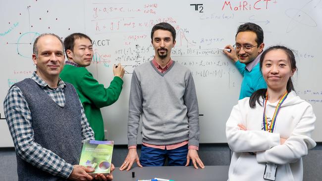 Cybersecurity experts such as Monash University Associate Professor Ron Steinfeld and his colleagues are warning of Q-Day. Ron at left is pictured with Research Fellow Raymond Zhao , Research Fellow Muhammed Esgin , Senior Lecturer Amin Sakzad and PhD Student Xinyu Zhang. Picture : NCA NewsWire / Ian Currie