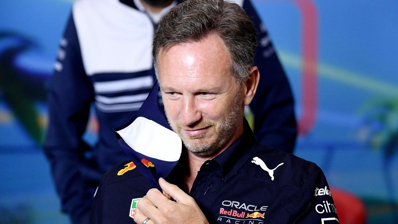 Christian Horner would welcome a potential partnership between Red Bull and VW. (Photo by William WEST / AFP)