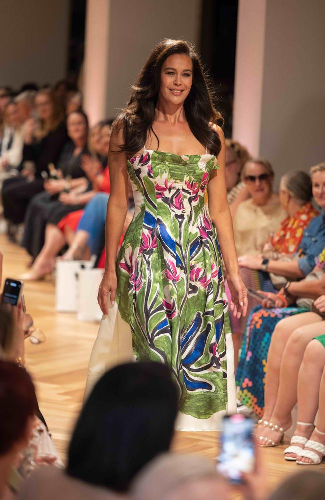 The Perth-raised model her return to the David Jones runway at its Melbourne CBD store last year. Picture: Tony Gough