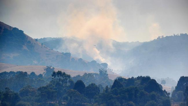 A grass fire. Picture: Mark Stewart