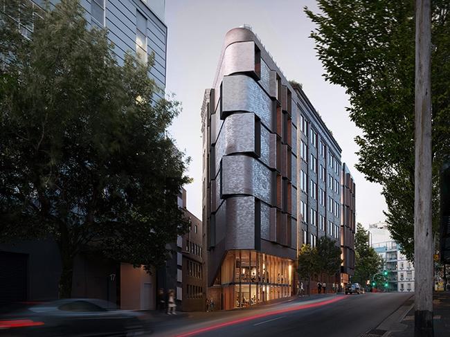 Design images for the hotel proposed at Randle St, Surry Hills.