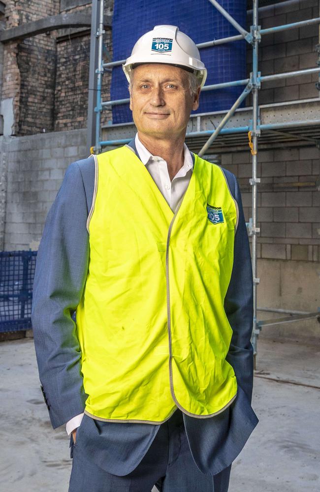 builder Scott Hutchinson. Picture: Glenn Hunt / The Australian