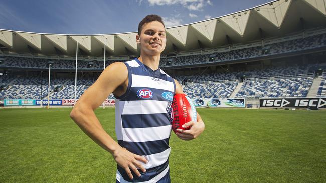 Brandan Parfitt, one of the Geelong Cats new recruits. Picture: Nathan Dyer