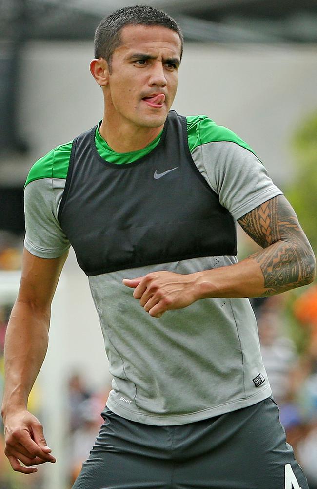 A slimmed-down Tim Cahill has revealed his has dropped to 75kg to retain his Socceroos spot.