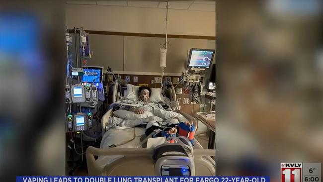 After being admitted into the hospital Allard’s condition got so bad, that doctors decided to put him on life support. Picture: Valley News Live/YouTube