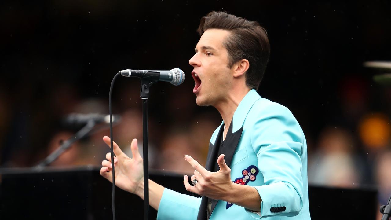 The Killers performing at the 2017 AFL Grand Final.