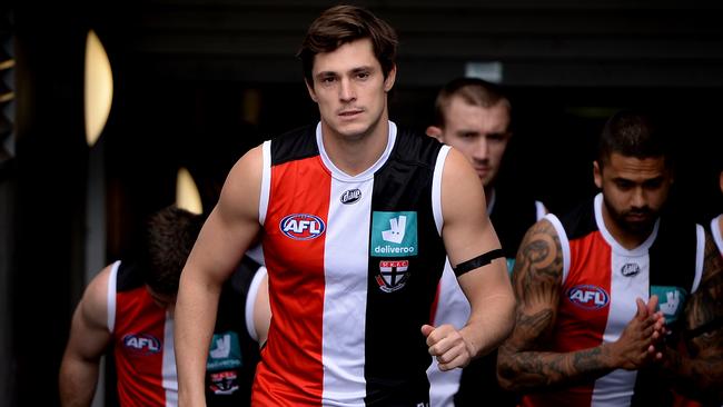 St Kilda captain Jack Steele was voted the game’s most courageous player. Picture: AFL Photos/Getty Images