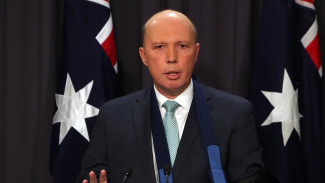 Peter Dutton was not about to be wrongly accused of political crimes.