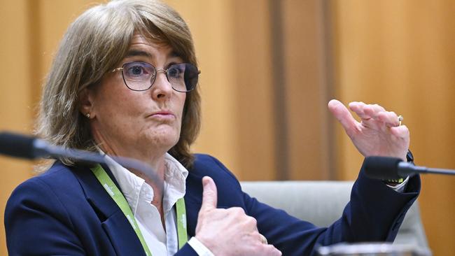 CANBERRA, Australia, NewsWire Photos. June 5, 2024: Reserve Bank Governor Michele Bullock appears at the Senate, Economics Legislation Committee Estimates at Parliament House in Canberra. Picture: NewsWire / Martin Ollman