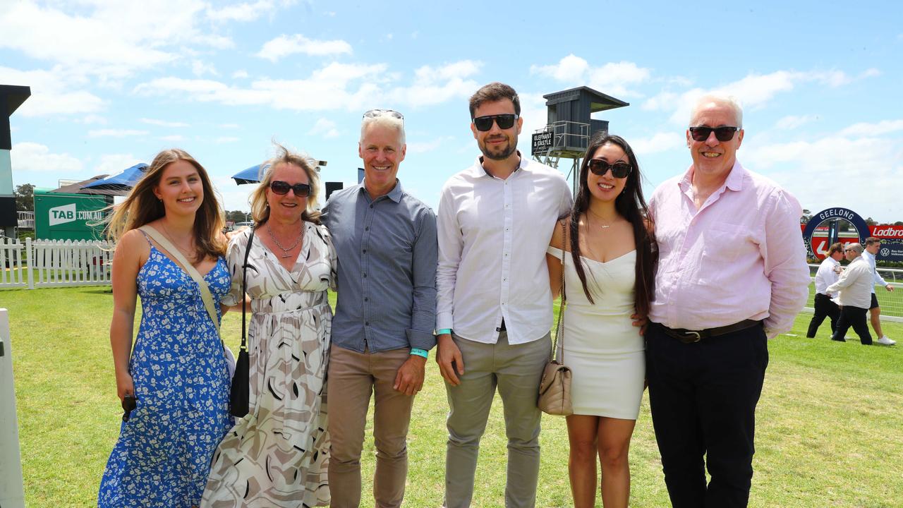 Georgia Tarr, Cindy and Richard Tarr, Hugo Modolo, Joy Tang and Chris Gillespie. Picture: Alison Wynd