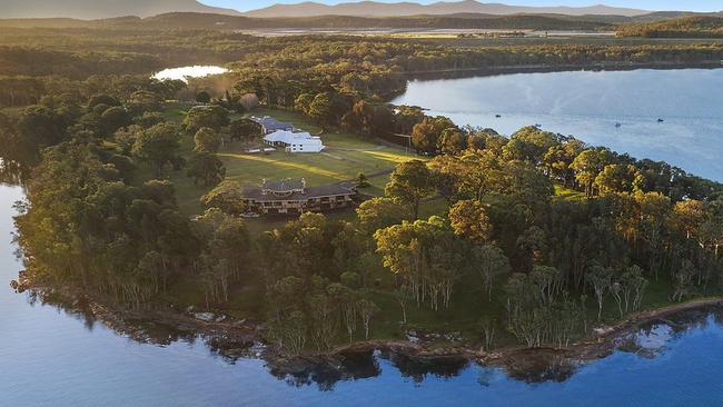 Mandalay in Eraring, Lake Macquarie commands an entire peninsula position. Picture: realestate.com.au