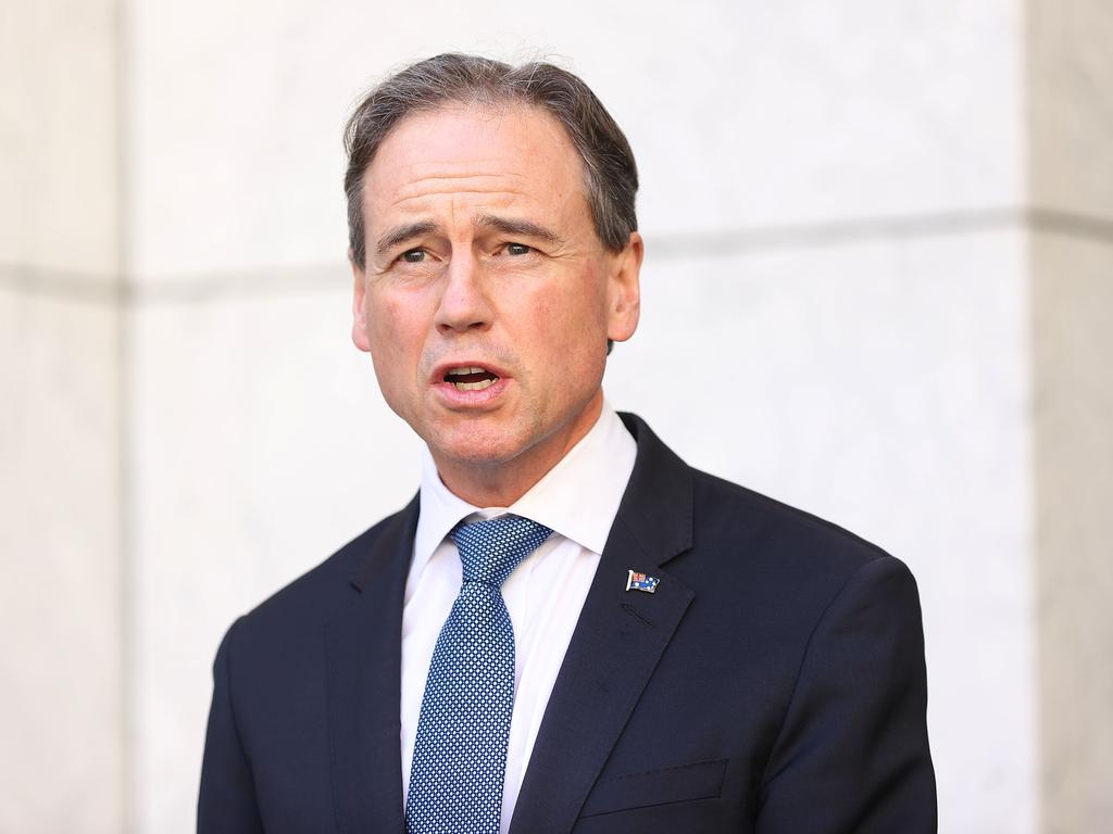 Health Minister Greg Hunt. Picture: NCA NewsWire / Gary Ramage