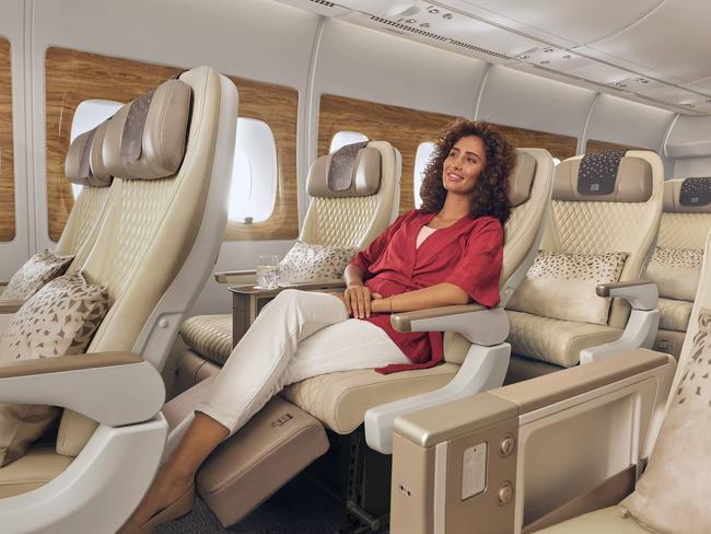 Emirates Premium Economy on the Airbus A380. Photo: Emirates