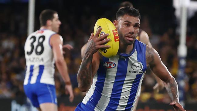 Thomas played with North Melbourne since 2018. Picture: Michael Klein.