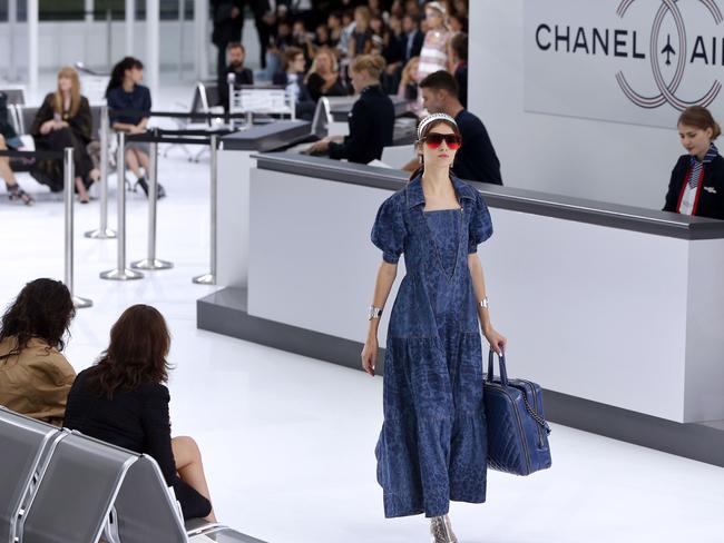 Mile high: Chanel's airline themed show