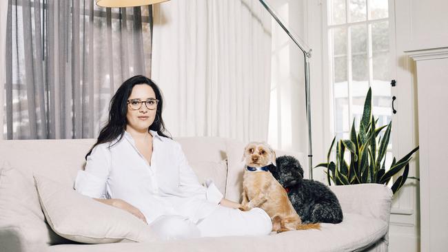 Weiss at her home in Los Angeles. Picture: Getty Images