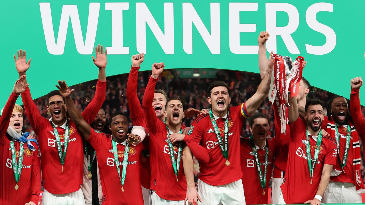 Manchester United lifted last season’s Carabao Cup. (Photo by Julian Finney/Getty Images)