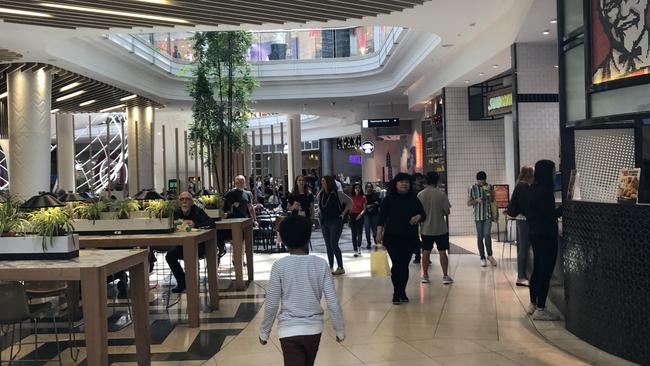 There were some spare tables at the food court at lunchtime on Wednesday.