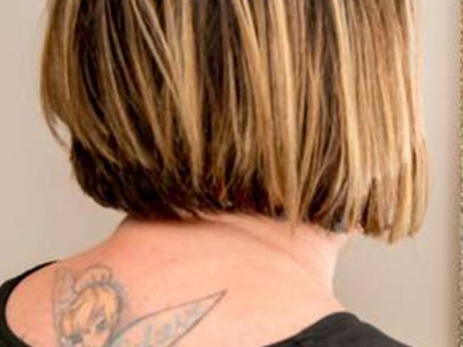 Lynley Baker was refused a job with Air NZ for having a back tattoo. Picture: Supplied