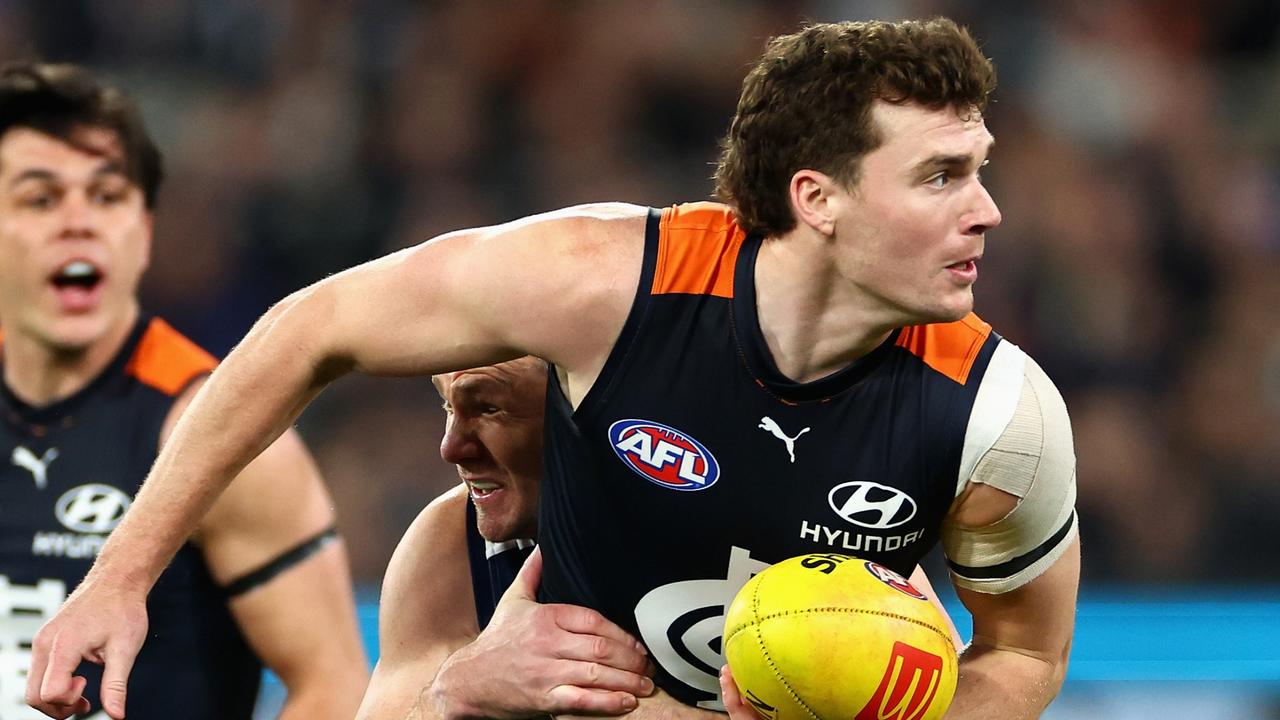 Carlton wingman Blake Acres has been rewarded for his form with a two-year contract extension until the end of 2027. Picture: Quinn Rooney / Getty Images