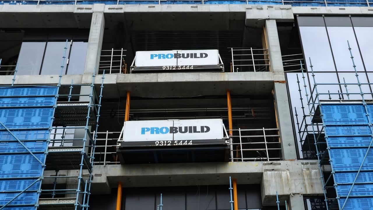 A Probuild site in Elizabeth St. Melbourne Picture: Ian Currie.