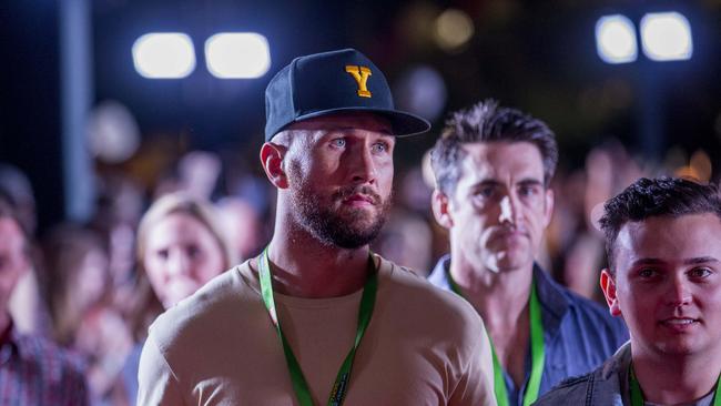 Quade Cooper on the red carpet at Robina. Picture: Jerad Williams