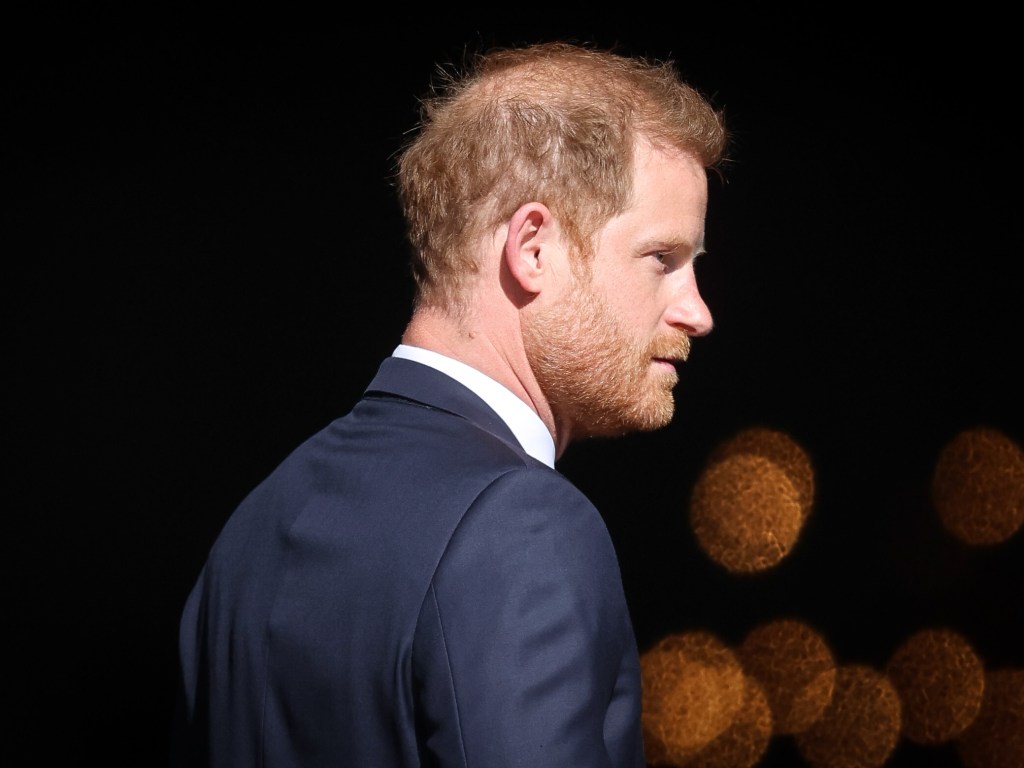 LONDON, ENGLAND - MAY 08: Prince Harry, The Duke of Sussex arrives at The Invictus Games Foundation 10th Anniversary Service at St Paul's Cathedral on May 08, 2024 in London, England. (Photo by Chris Jackson/Getty Images for Invictus Games Foundation)