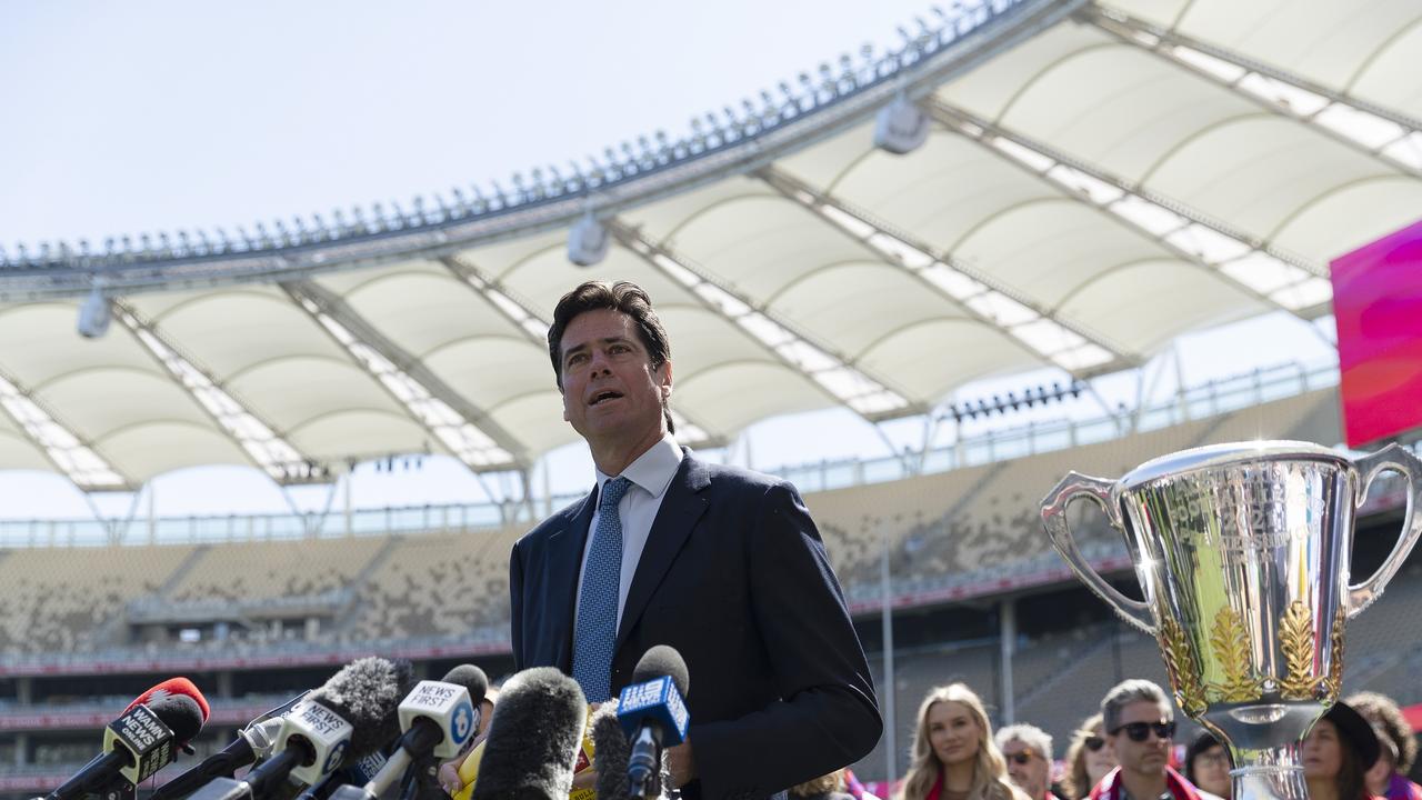 AFL CEO Gillon McLachlan is backing in Perth to deliver the Grand Final. Picture: Getty Images