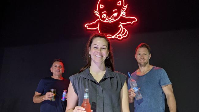 Baby nightclub's Joe Cossari, Lizzie Walton and Kane Pettifer. Picture: Kiel Egging.