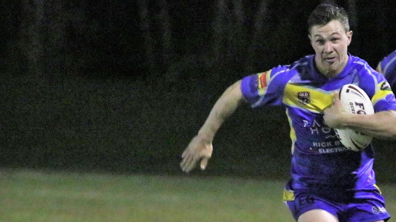 Sam Lollo in action for the Yeppoon Seagulls.