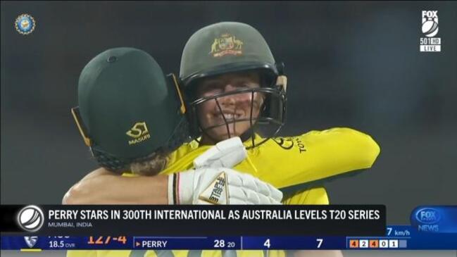 Ellyse Perry produces the goods to level series in India