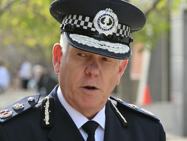 ADELAIDE, AUSTRALIA - NewsWire Photos MAY 15, 2024: Commissioner of Police Grant Stevens at the Fort Largs Police Academy. Picture: NCA NewsWire / Brenton Edwards