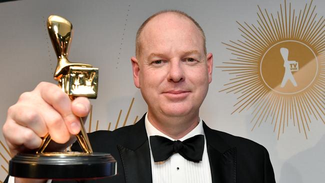 Tom Gleeson with his Gold Logie.