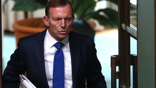 Tony Abbott in the House of Representatives Chamber. Picture: Kym Smith.