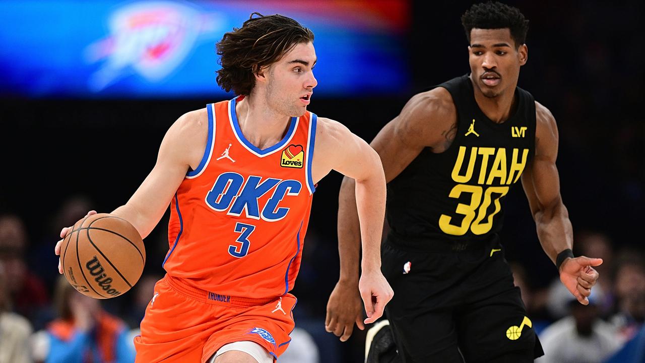 Josh Giddey nearly had a triple double against the Utah Jazz. (Photo by Joshua Gateley/Getty Images)