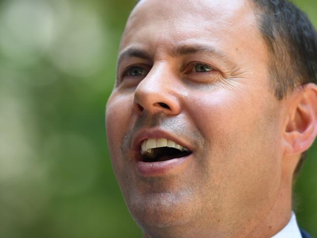 Federal Treasurer Josh Frydenberg speaks to the media during a doorstop in Sydney, Tuesday, January 22, 2019. (AAP Image/Joel Carrett) NO ARCHIVING