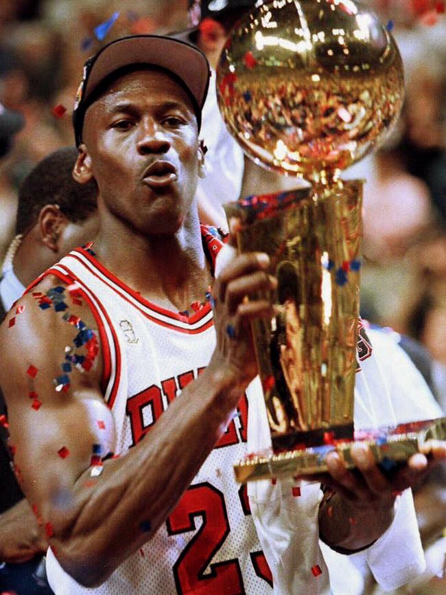 Michael Jordan won six NBA titles in Chicago. Picture: AFP